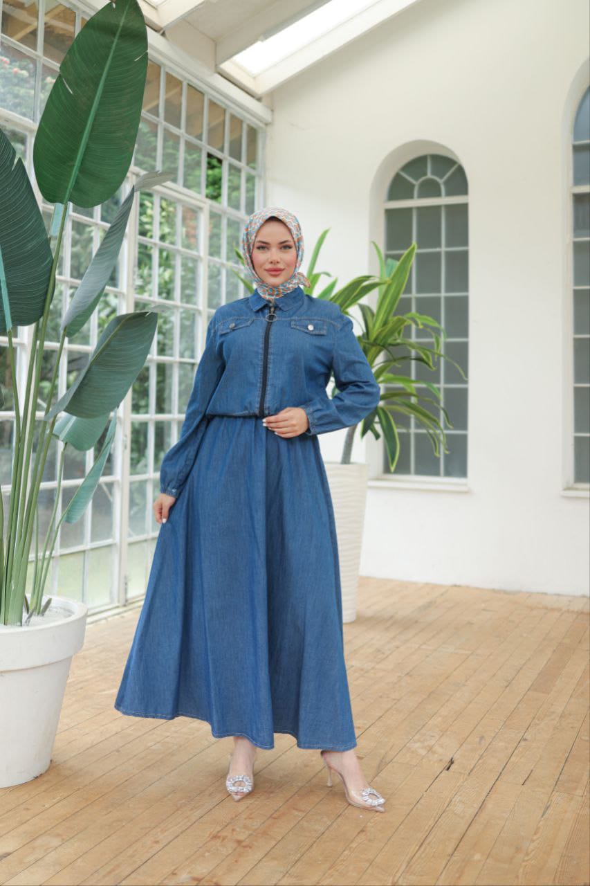 Denim Elbise