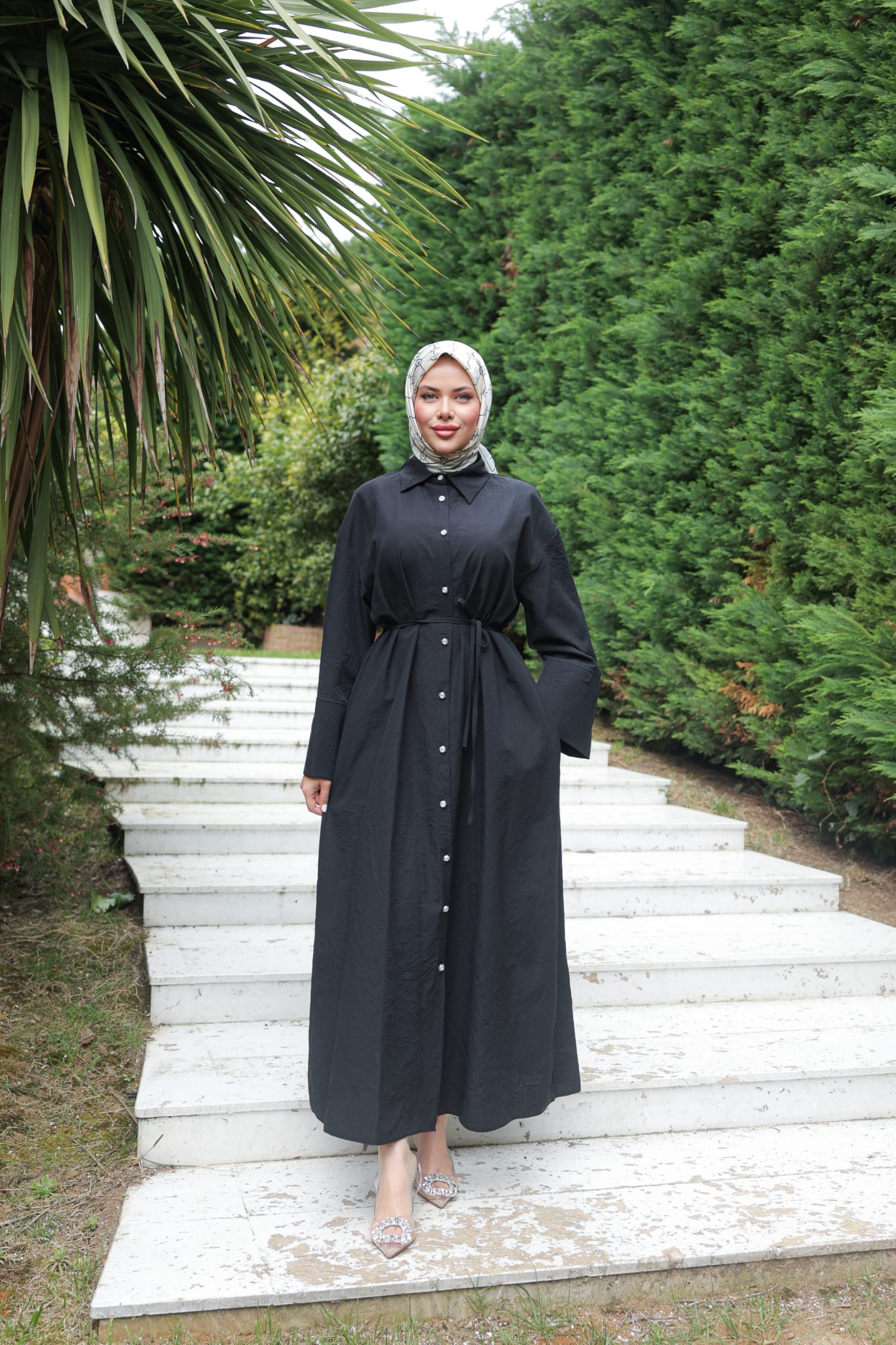 Mira Uzun Gömlek Elbise