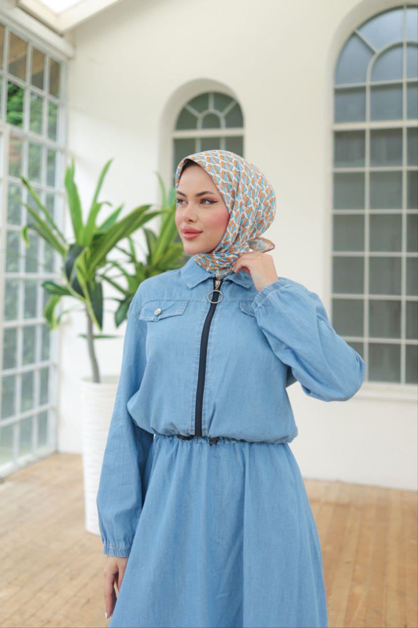 Denim Elbise